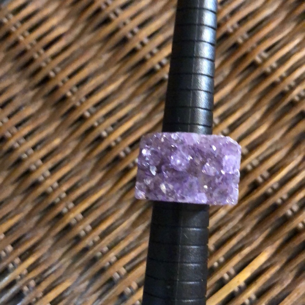 Organic amethyst ring